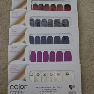 Color Street Nail Strips Set Of 5